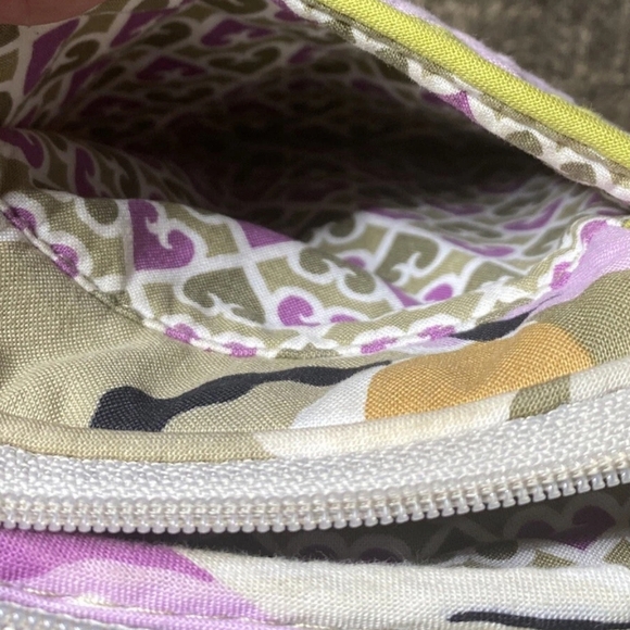 VERA BRADLEY Minin Crossbody Green Floral Satchel - Picture 3 of 6